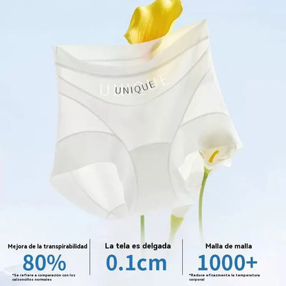🔥🩲【Compre 3, Leve 3 Grátis】🩲Último dia - 50% de desconto - Cueca antibacteriana de cintura alta para controlo da gordura abdominal