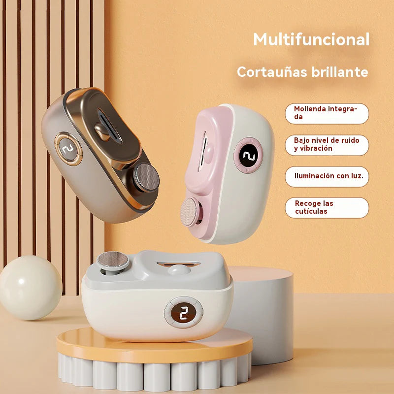 ✂️💅🔥 Lixa de unhas elétrica multifuncional, corta-unhas elétrico com proteção anti-beliscão