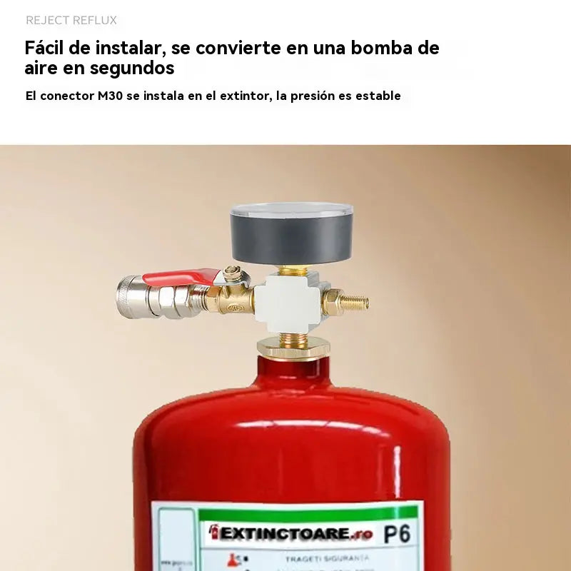 👍👍Conversão de garrafa de extintor de incêndio caseiro em cilindro de gás para grandes altitudes, ideal para campismo e piqueniques ao ar livre, com válvula de gás recarregável.