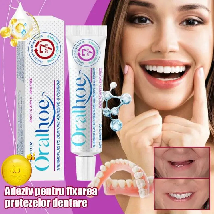 🦷🦷【Conjunto de 2 peças】Autocolante termoplástico de grau alimentar para próteses dentárias, proporcionando maior conforto.