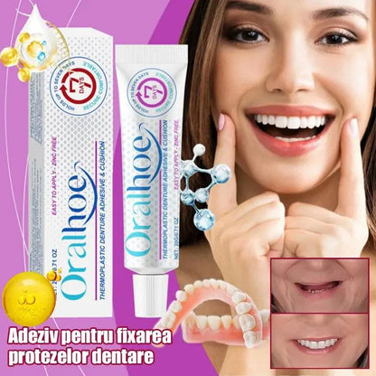 🦷🦷【Conjunto de 2 peças】Autocolante termoplástico de grau alimentar para próteses dentárias, proporcionando maior conforto.