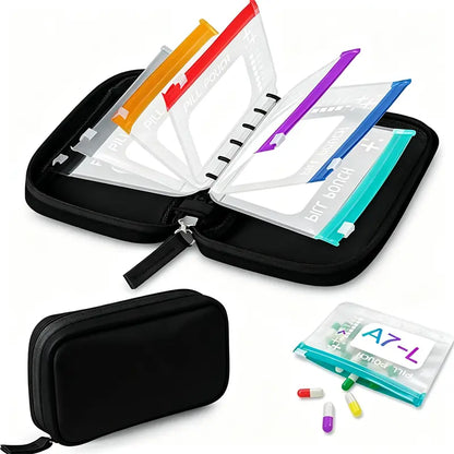 (Página 14)💊 Bolsa impermeável para medicamentos – Organizador portátil para medicamentos e acessórios, ideal para viagens, uso doméstico e diário.