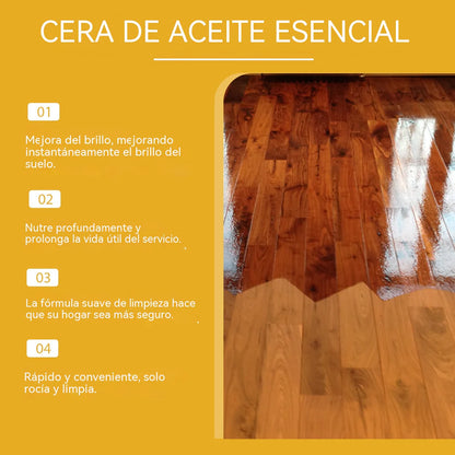 Spray de cera de abelha para polir madeira, 120ml (inclui esponja e pano), para o cuidado do mobiliário, prevenção de fissuras e proteção da pintura.