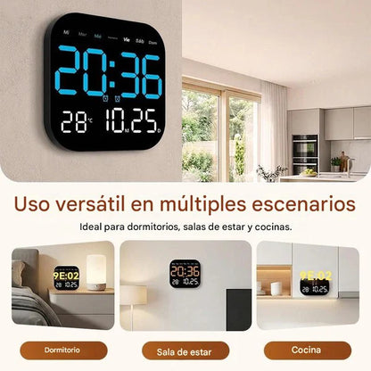 🕰️🛏️ Relógio digital adequado para casa e escritório, com regulação de brilho/temperatura.