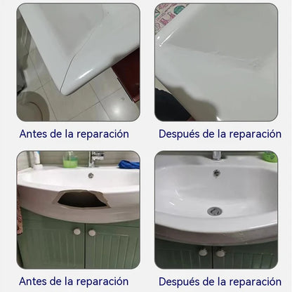Compre um e leve outro grátis! Reparador de fissuras em azulejos; Reparador de esmalte para azulejos - dois frascos da mesma cor.