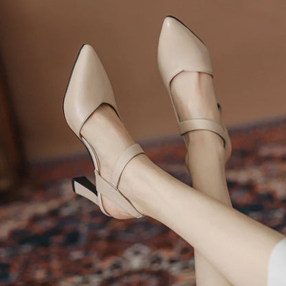 🔥【Tamanhos 35-42】👠Novos sapatos de salto alto multifuncionais e confortáveis (aumento de altura de 7 cm)