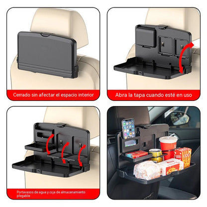 🚗Mesa de jantar pequena para carro, mesa dobrável com função de arrumação.