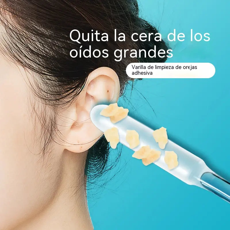 👂✨【Remoção de cera de ouvido altamente eficaz】Novo bastão de limpeza de ouvidos especialmente concebido