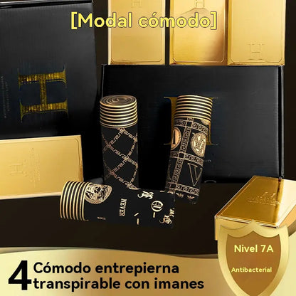 🔥【Compre 4 e Leve 4 Grátis】🚹✅💥【40-140 kg】Cueca respirável para homem em seda gelada, sem costuras e confortável, tamanhos grandes, estampado moderno