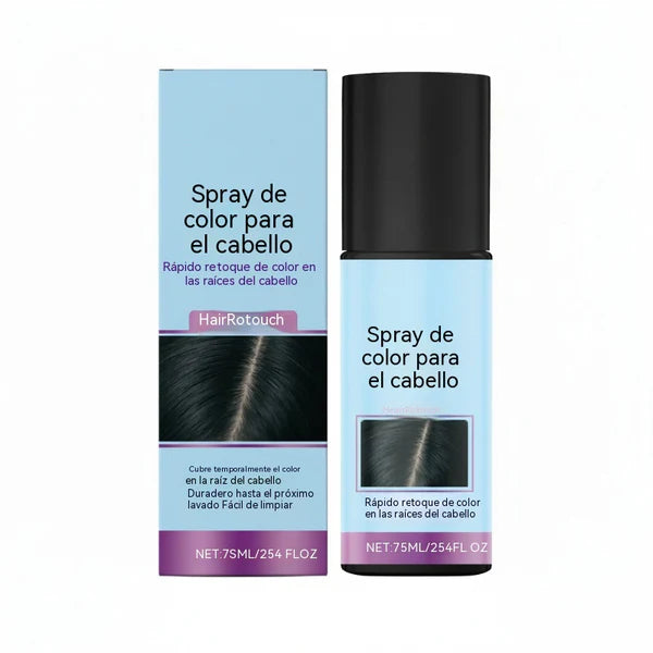 Spray de cor para retoque temporário de raiz