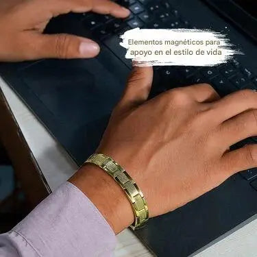 🔥🔥Pulseira magnética dourada