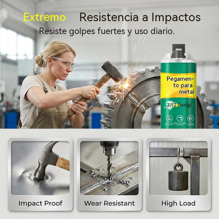 【Conjunto de 3 peças】 🔥🛠️Cola de reparação de metal AB de alta resistência