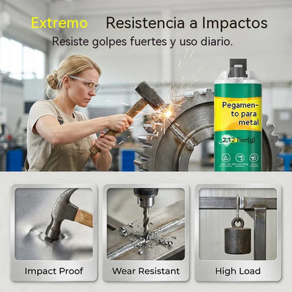 【Conjunto de 3 peças】 🔥🛠️Cola de reparação de metal AB de alta resistência