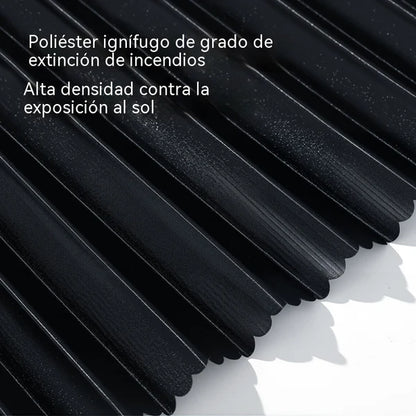 [Conjunto de 4 peças] Cortina de proteção solar para janela de automóvel com calha deslizante e isolamento térmico