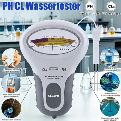 🔬💧 Medidor de pH e Cloro Residual (Cl2) — 35% de desconto! Mede com precisão o pH e o cloro residual da sua piscina: simples, rápido e fiável. 🔥🏊