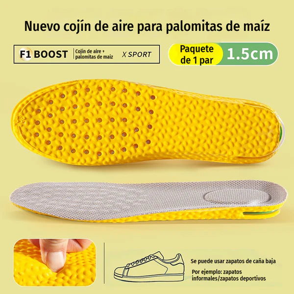 💥【Compre um, leve outro grátis】2 pares por 24 euros 👟Palmilhas confortáveis com amortecimento de ar e efeito de aumento de altura 📈