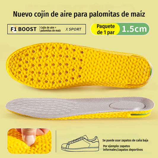 💥【Compre um, leve outro grátis】2 pares por 24 euros 👟Palmilhas confortáveis com amortecimento de ar e efeito de aumento de altura 📈