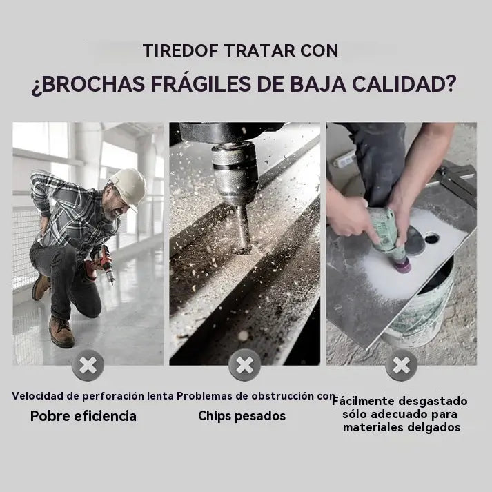 🔥Oferta Imperdível 2026🔥 Conjunto de Brocas Excêntricas de Alta Resistência com 4 Canais
