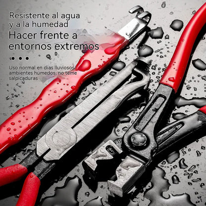 【Conjunto de 3 peças】Alicates multifunções para reparação automóvel [Alicate agrafador + Alavanca + Alicate para terminais de bateria]