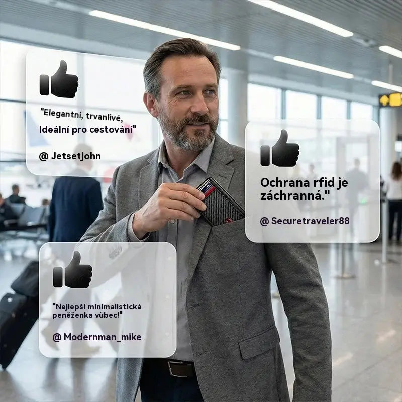 Um item indispensável para homem 👛 Carteira masculina minimalista com proteção RFID 👨