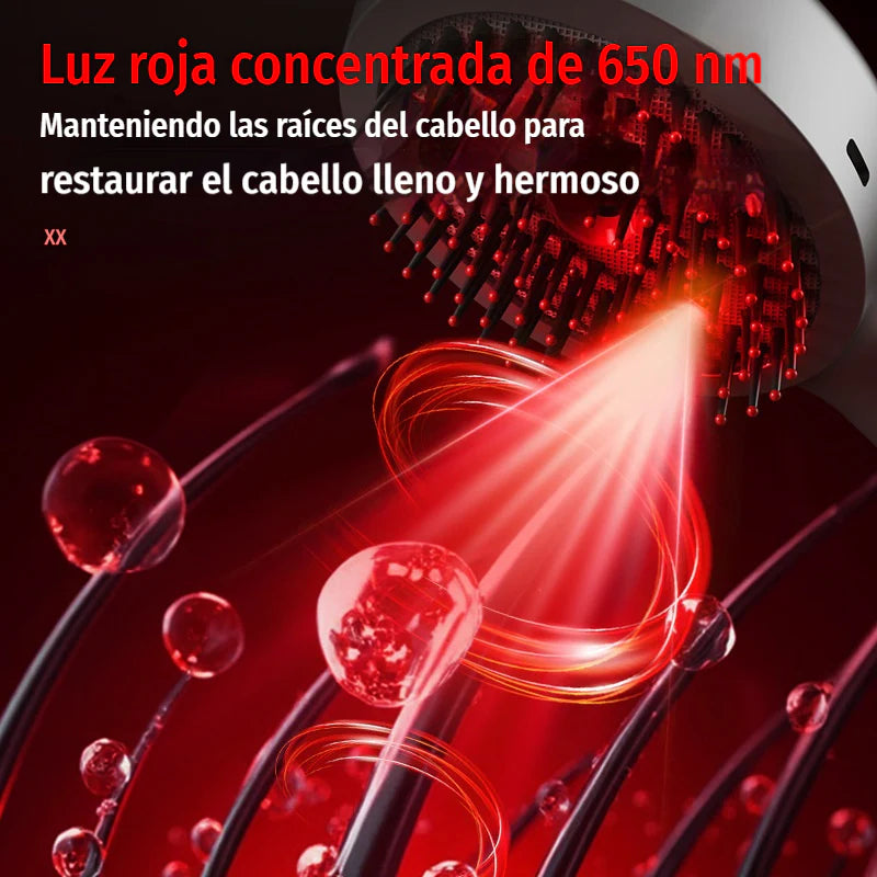 💆‍♀️Pente massajador com spray que relaxa o couro cabeludo, pente massajador para estilizar e cuidar do cabelo em casa com massagem vibratória.