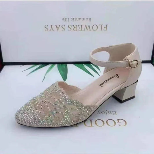 💞【Tamanhos 35 a 40】Sandálias de salto baixo novas e elegantes para