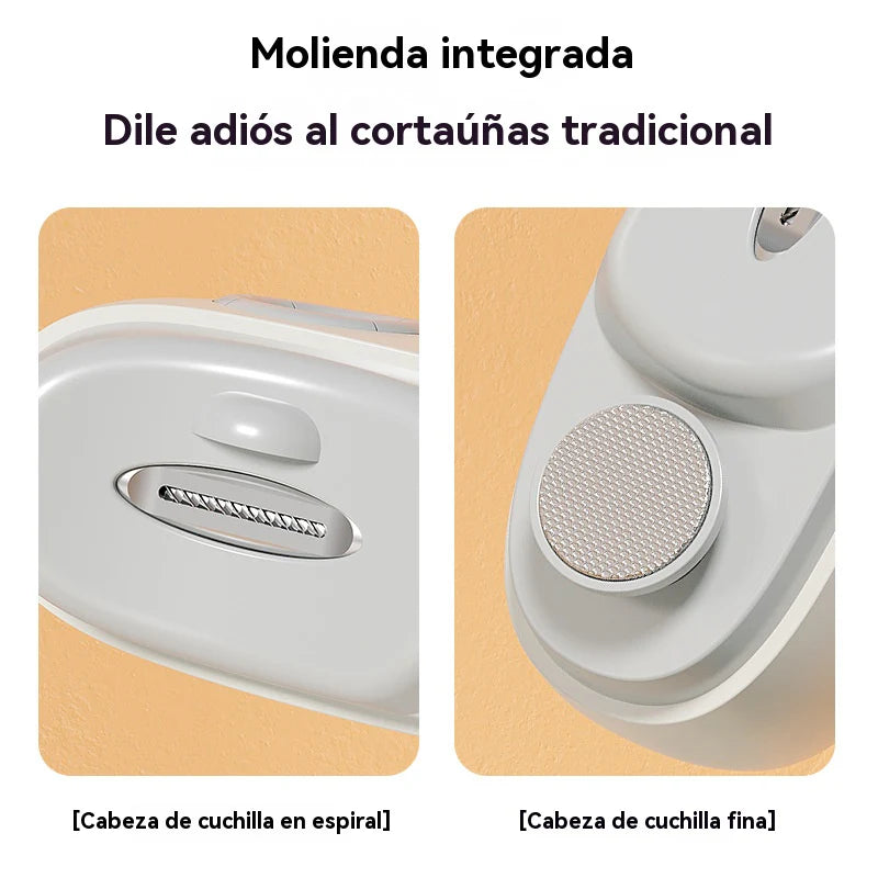 ✂️💅🔥 Lixa de unhas elétrica multifuncional, corta-unhas elétrico com proteção anti-beliscão