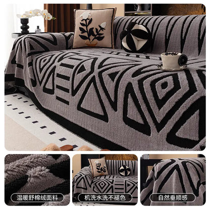 🛋️Oferta especial de Navidad para madrugadores:🎉 funda de sofá suave y antideslizante de felpa🍂【180*130cm】【180*150cm】