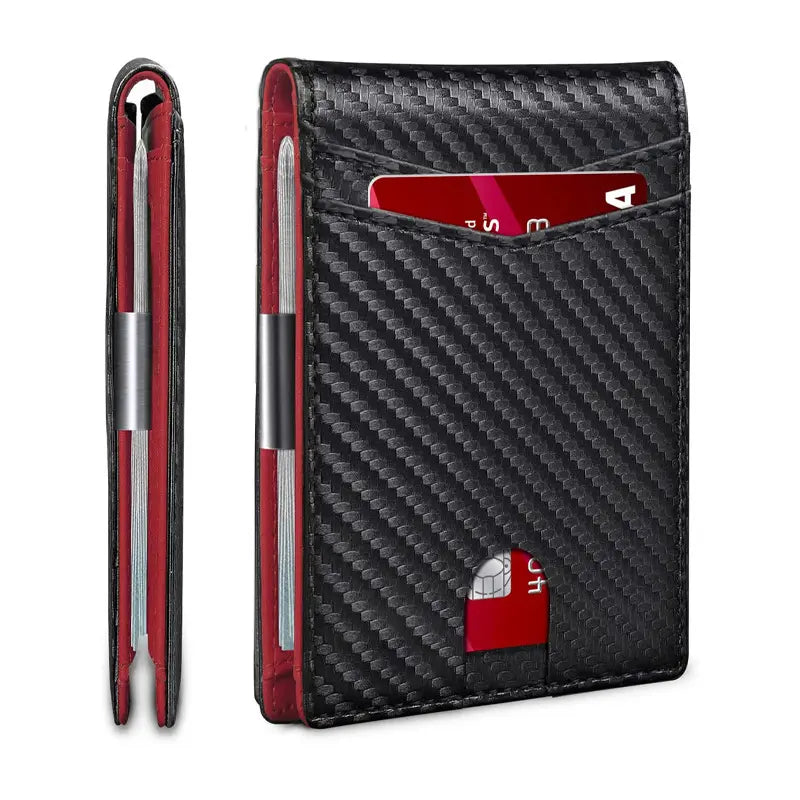Um item indispensável para homem 👛 Carteira masculina minimalista com proteção RFID 👨