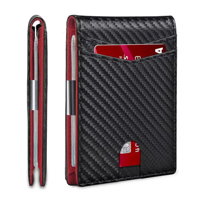 Um item indispensável para homem 👛 Carteira masculina minimalista com proteção RFID 👨