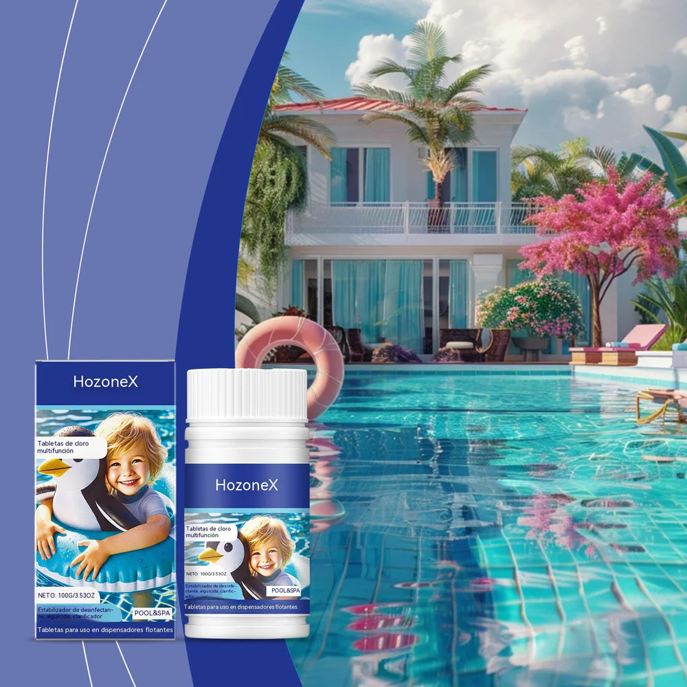🔥Compre um e leve outro grátis (2 frascos) de pastilhas efervescentes para limpeza de piscinas