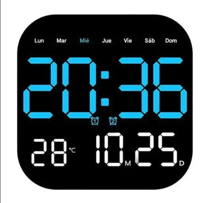 🕰️🛏️ Relógio digital adequado para casa e escritório, com regulação de brilho/temperatura.