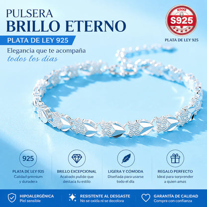 😀👉💖🍀Adoro a nova pulseira da moda em prata 925 com trevo de quatro folhas para mulher