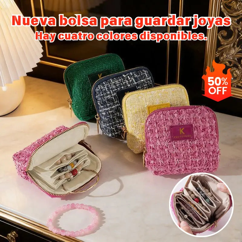 🔥【Compre um e leve outro grátis】Nova bolsa para guardar joias