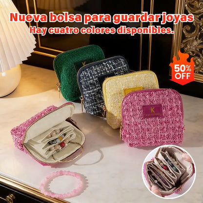 🔥【Compre um e leve outro grátis】Nova bolsa para guardar joias