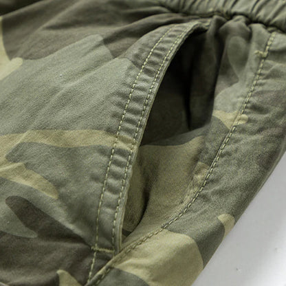 🩳🔥35% DESCONTO! Bermudas cargo de homem largas, em mistura de algodão com vários bolsos